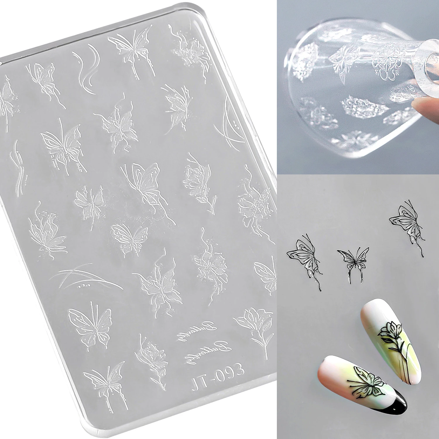 

Butterfly Star Bow Tie Nail Art Silicone Carving Mold Mould Flower Bowknot Ribbon Lace Charm Chinese Pattern Snowflakes Template