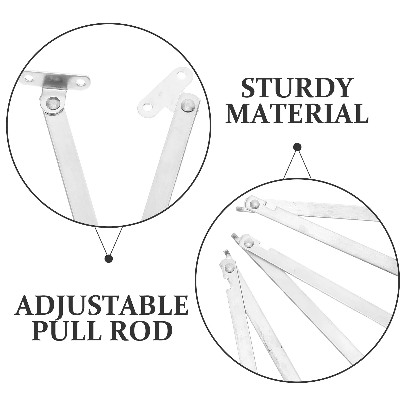 10Pcs Stainless Steel Folding Hinge For Cabinet Doors Trade Show Display Lid Support Heavy Duty Stay Adjustable