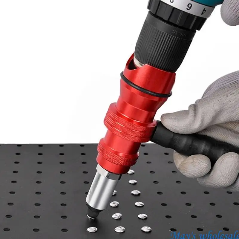 Adaptateur pistolet à rivets haute Performance, tête Conversion avec 100 Rivets, améliore stabilité poignée pour