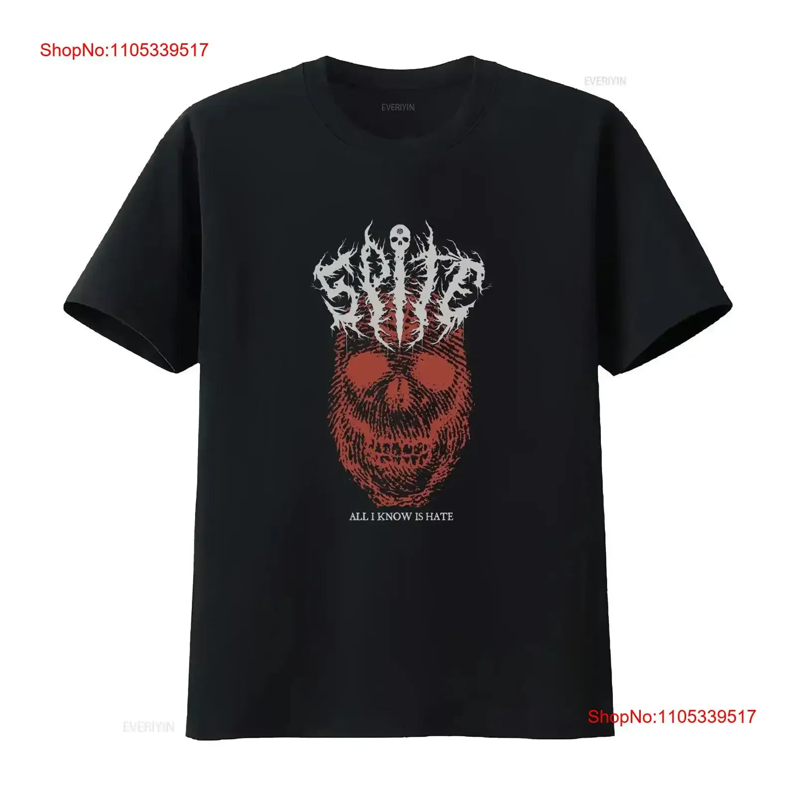 T Shirt Heavy Metal band Spite All I Know Is Hate Man Fashion Black White Color vintage Washed homme Breathable vintage Washed