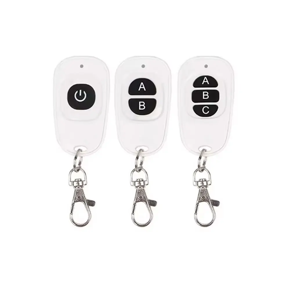 

1-3 Buttons ABS Universal Electronics Garage Door Gate Opener Fixed Learning Code RF Wireless 433MHz Remote Control