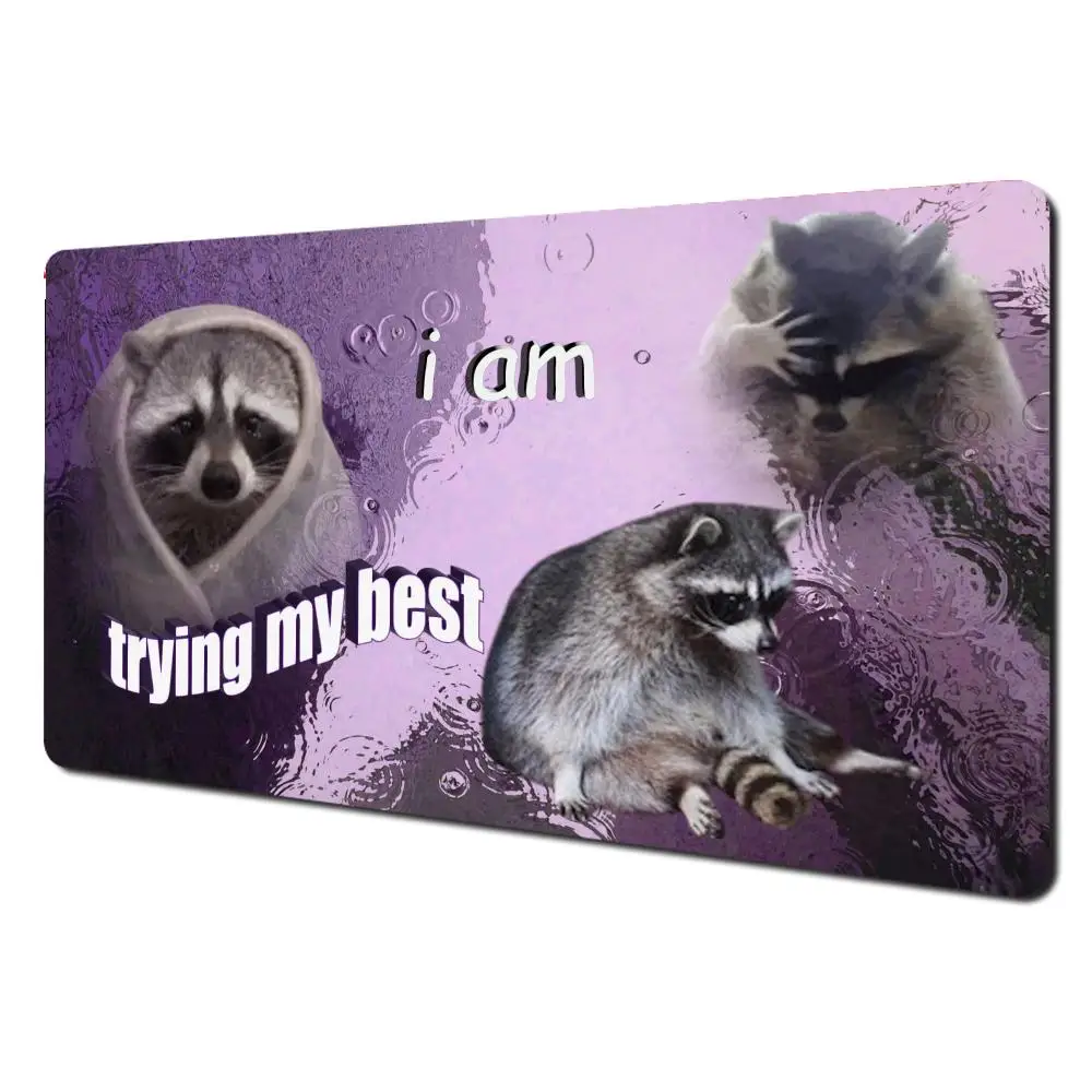 

Забавный коврик для мыши с смайликами и животными, большой настольный аксессуар, эстетический игровой нескользящий художественный коврик для ноутбука, планшета, мини-ПК, игровой коврик