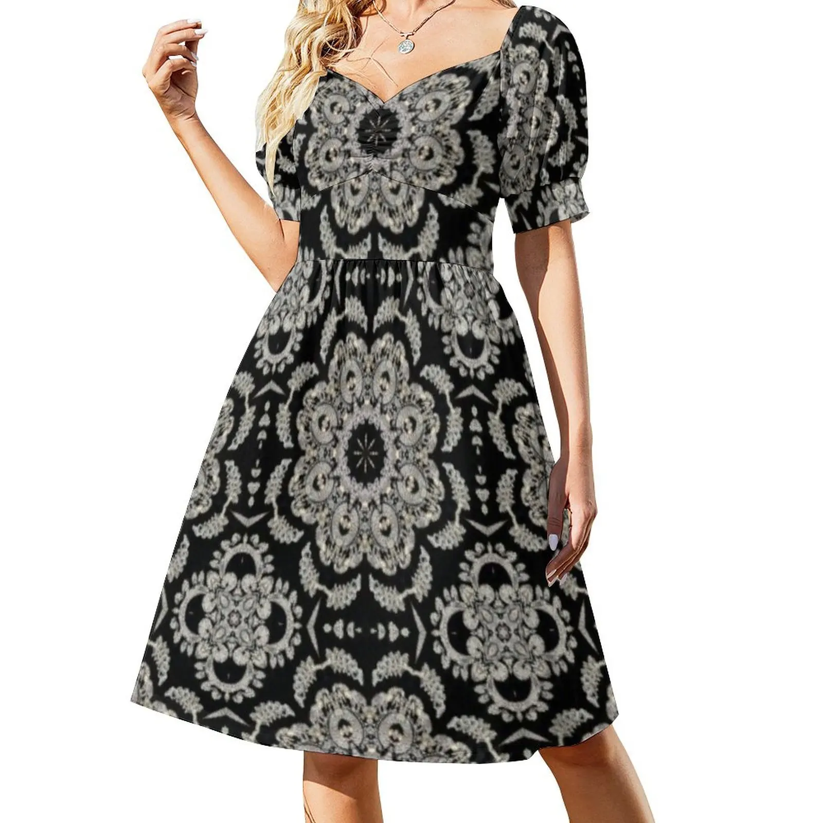 

Oriental Rug Design Short Sleeved Dress women's dresses luxury dresses for women 2025 luxury designer party Dress