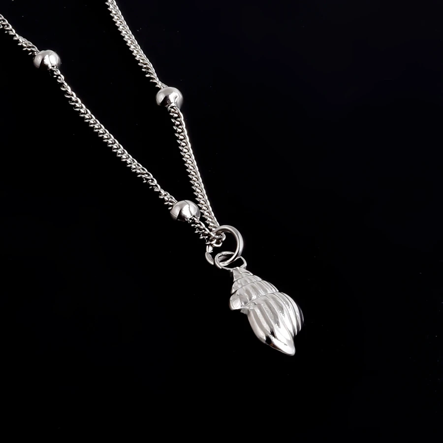 Strand-Meerestier-Halskette, Perlen-Choker aus Edelstahl, Schildkröte, Seestern, blau, öltropfend, Fisch-Halskette für Damen und Herren, Schmuckgeschenk – Detail 2