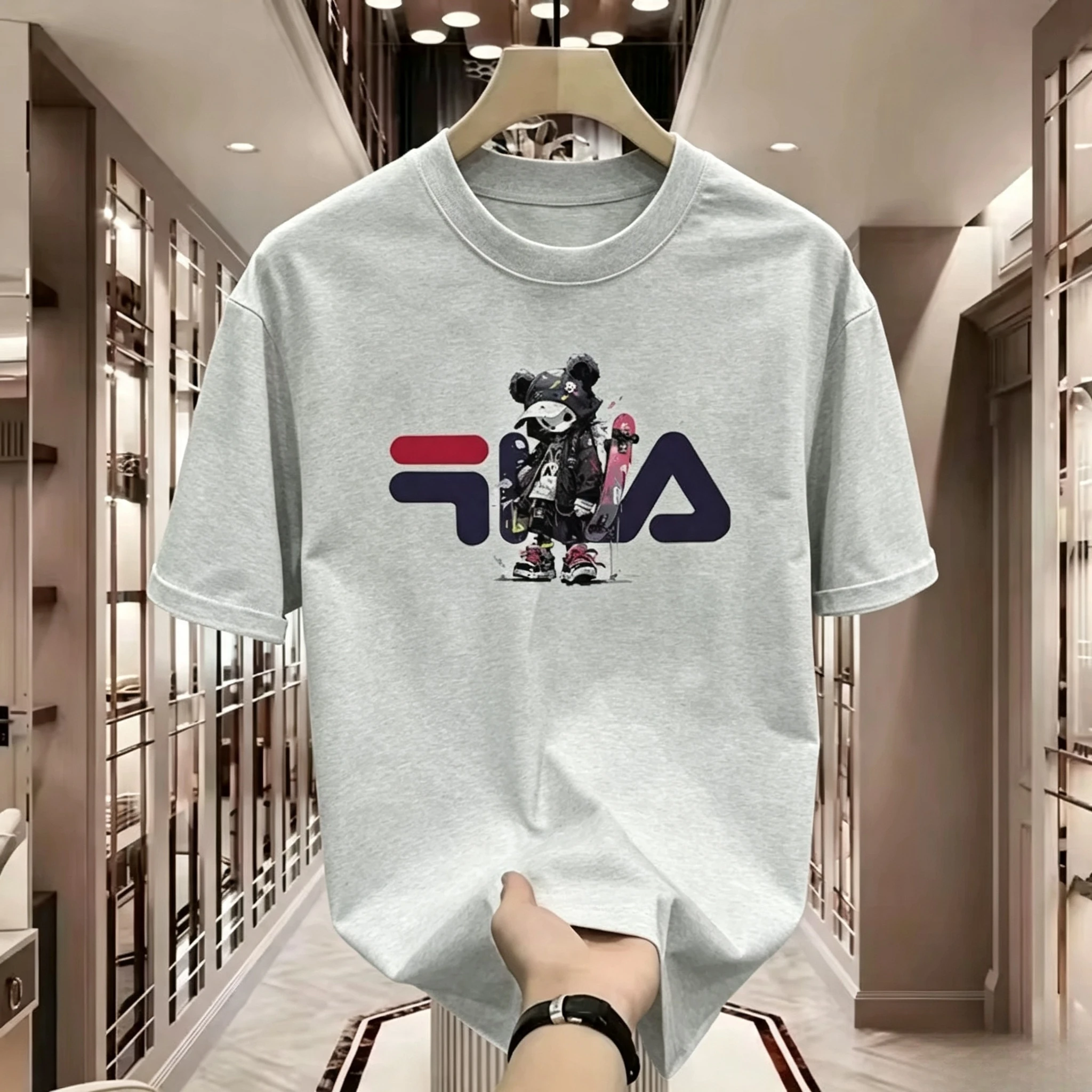 Men's  Women's Summer Short-Sleeved T-Shirts Round-neck Design Various Styles Fashionable and Versatile Suitable for Casual Wear