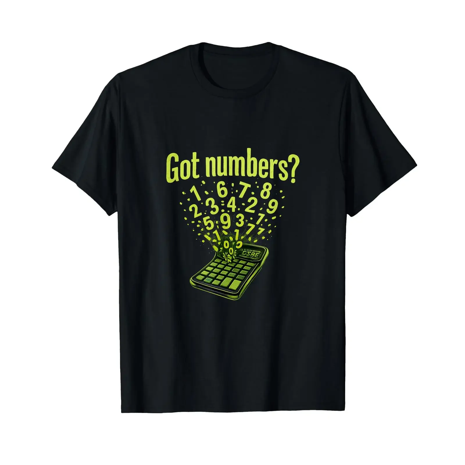Got Numbers Data Science Calculator Confetti T Shirt vintage Washed homme Soft Comfortable Stylish Slightly streetwear graphic