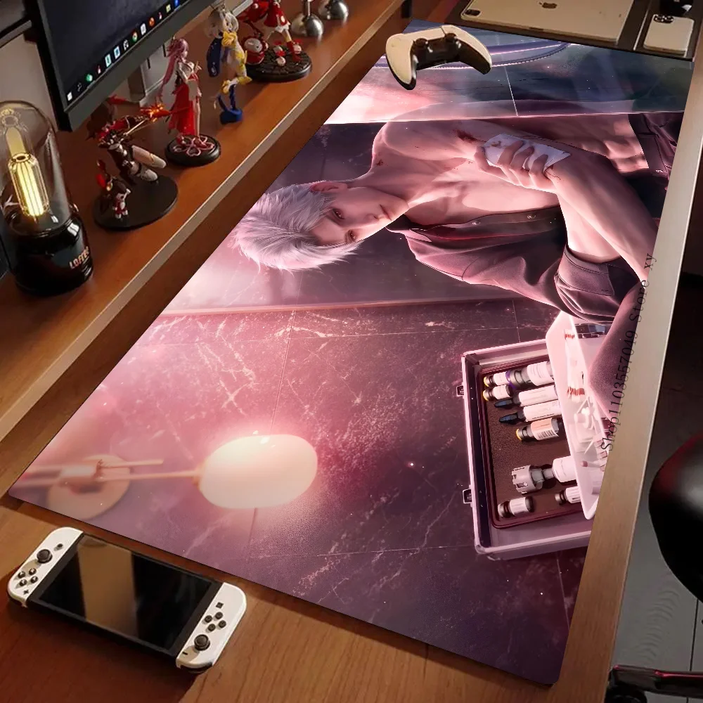 Game Love And Deepspace Mousepad Large Gaming Mouse Pad LockEdge Thickened Computer Keyboard Table Desk Mat