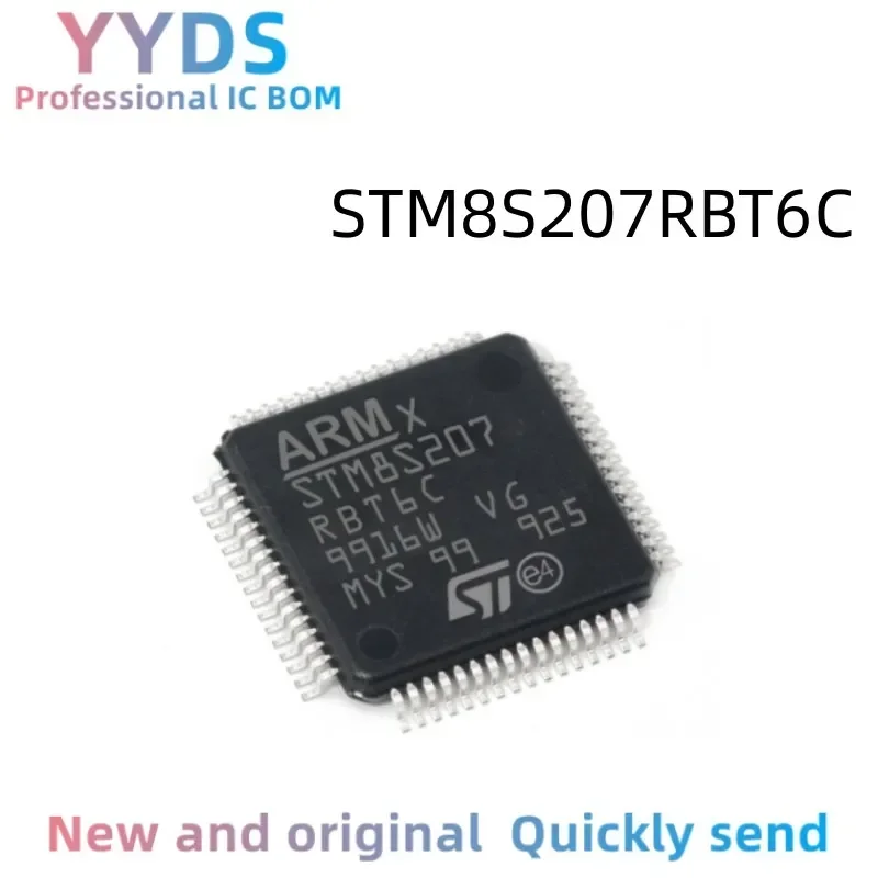 STM8S207RBT6C STM STM8S STM8S207 STM8S207RB STM8S207RBT6    Original IC MCU LQPF-64