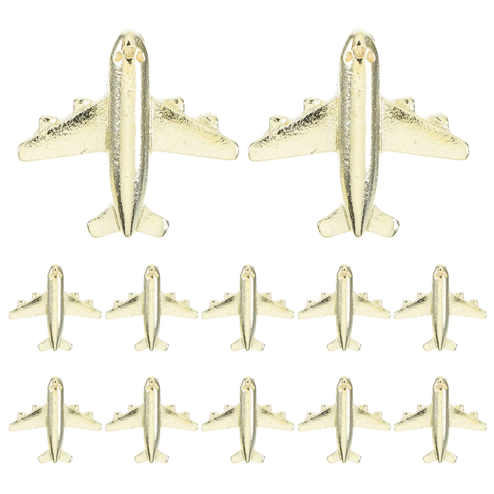 

12pcs Metal Christmas Push Pattern Thumbtacks Pins Zinc Alloy Gold Pushpins for Office Travel Map Photo Wall Display