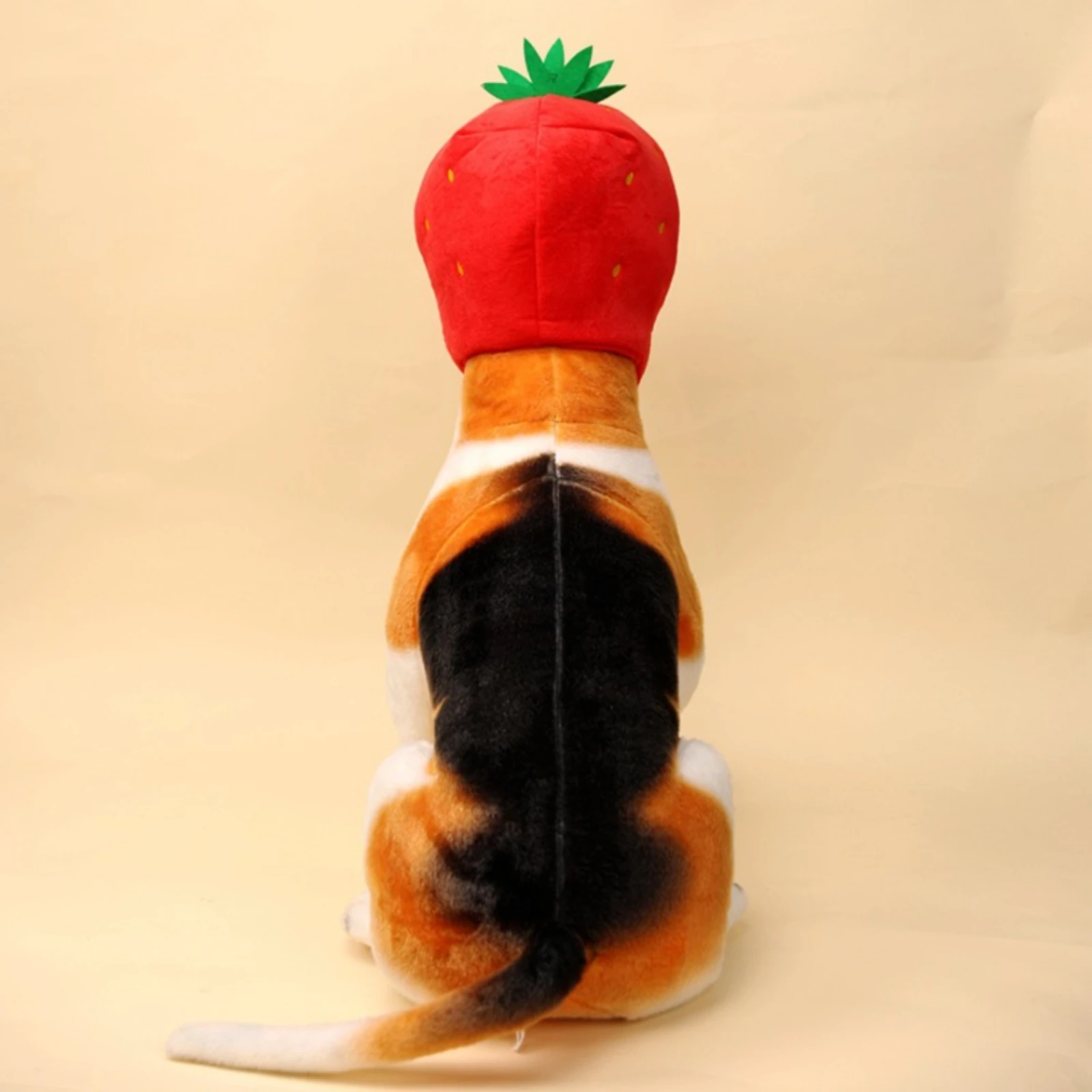 

Strawberry Pet Hat Foliage Topper Soft Strawberry Hat Headwear Lightweight Pet Accessory Funny Novelty for Pets