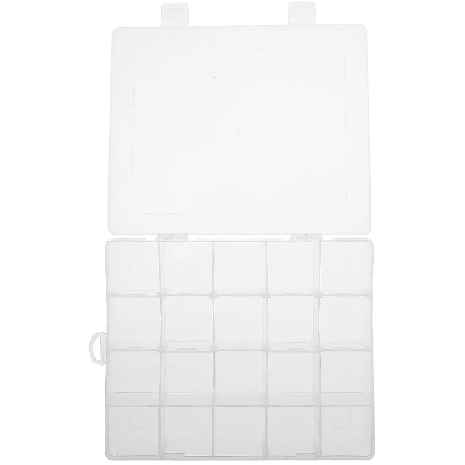 

3 Pcs Clear Storage Box Plastic Buttons Case Portable Bead Container Child Organiser