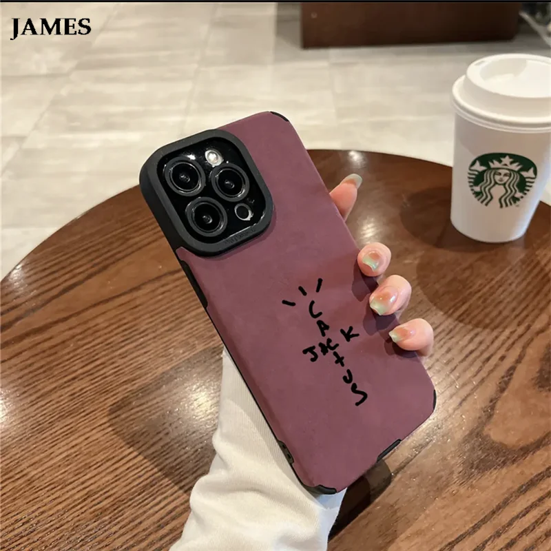 Luxury Leather Travis scot Phone Case For iPhone 11 12 13 14 15 16 17 Pro Max Plus Air XR Cactusjack Hip Hop Anti-fur Cover - Image 6