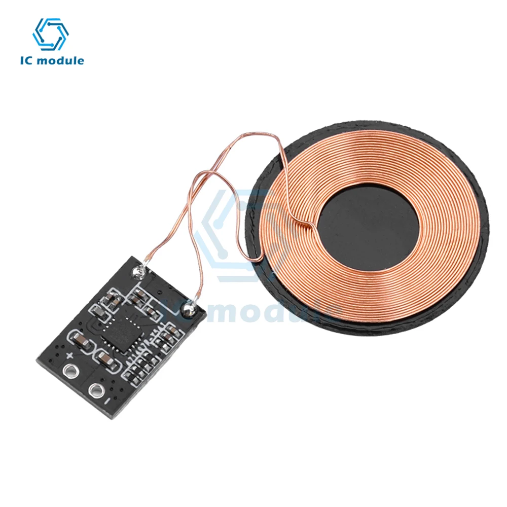 Lithium Battery Wireless Charging 3W/5W Wireless Charging Receiver Module Small Coil Wireless Charger Receiver Module Pcba Board