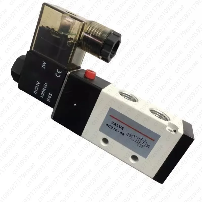 4C210-08 AC220V DC24V Pneumatic Two Position Five-way Solenoid Valve