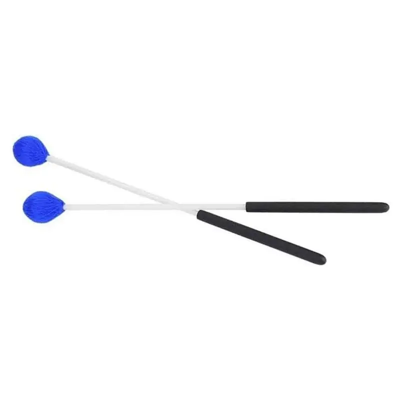 ABHS-Fiberglass Handles Yarn Head Marimba Mallets Light Vibraphone Mallets Blue Percussion Mallets