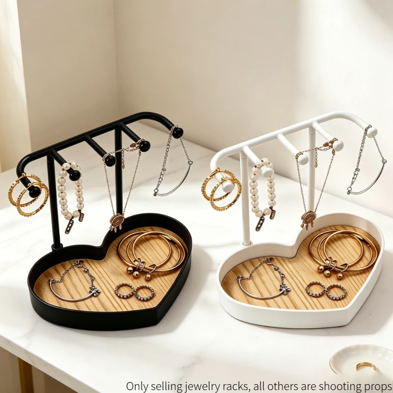 Desktop Display Stand Necklace Bracelet Earring Holder Simple Tabletop Accessory Storage Tray for Home Jewelry Organizing