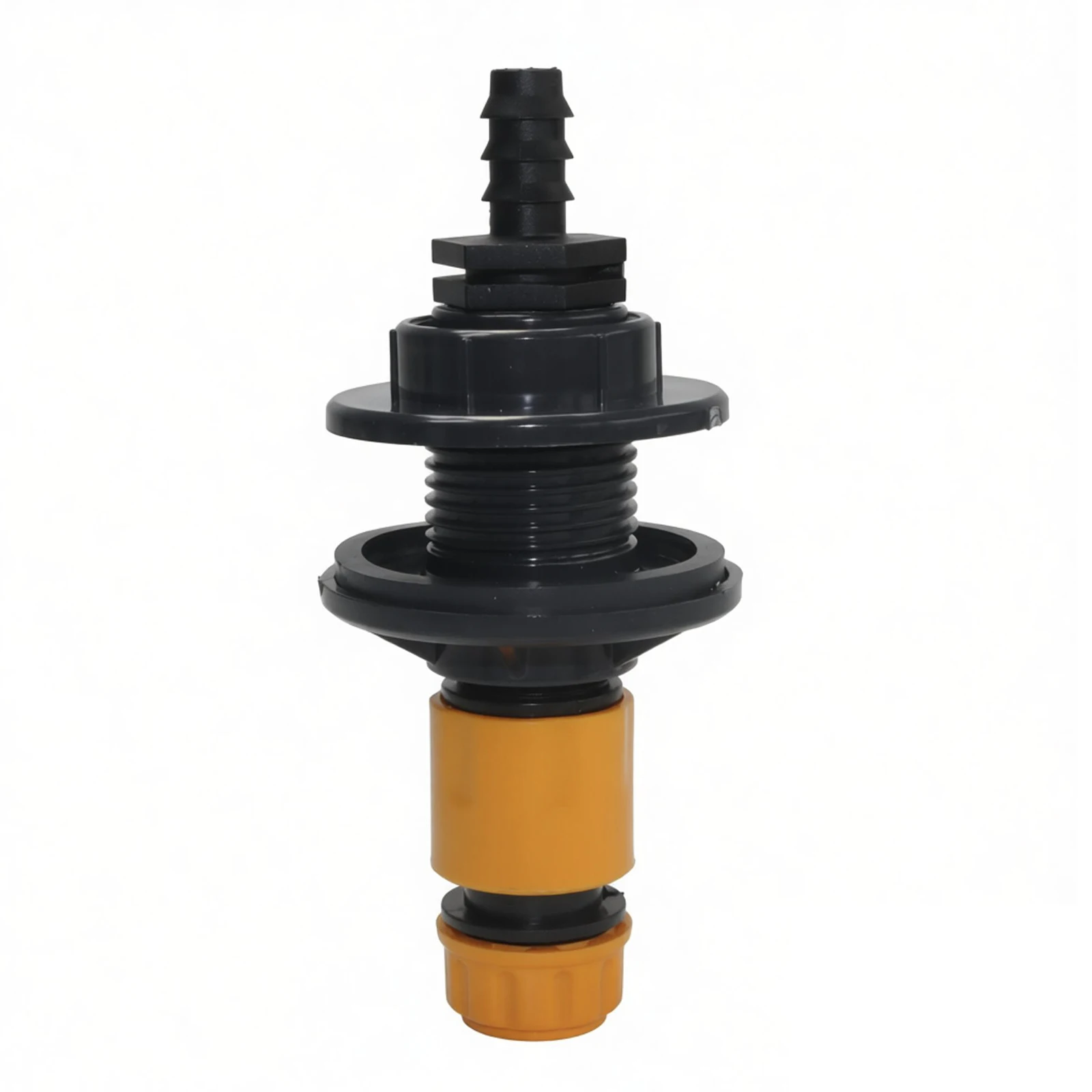 4pc kit High Flow Water Tank Adapter, Barbed Hose Fitting for Garden Irrigation System
