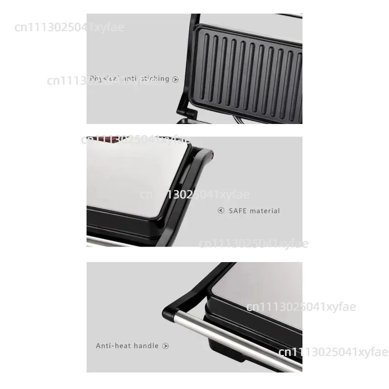 180-Degree Flat Breakfast Machine, Electric Sandwich Press & Grill for SteakGoods in stock