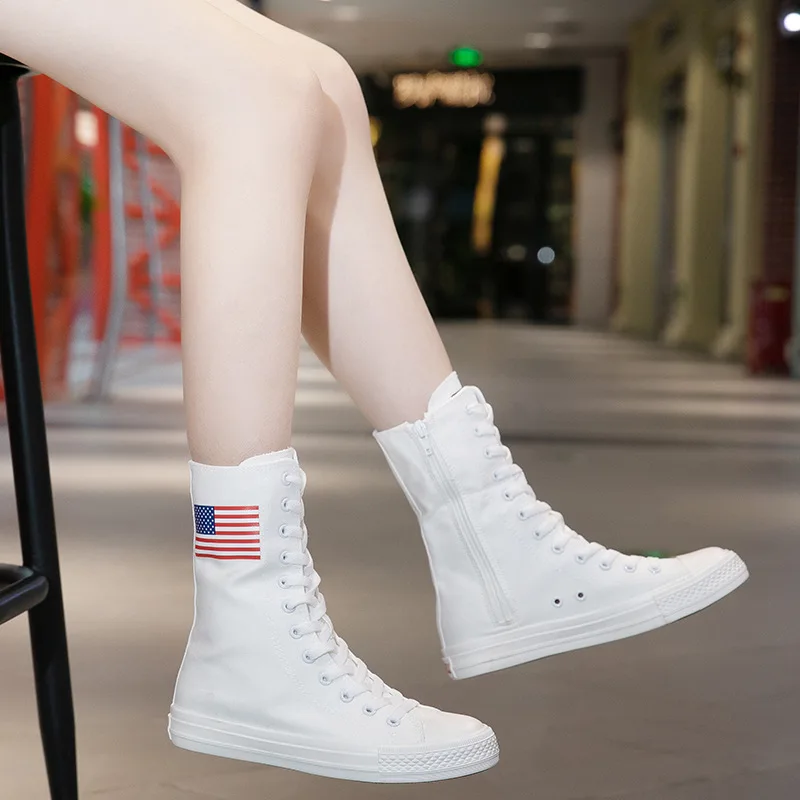 

New Womens Shoes Fashion Classic High Top Canvas Shoes for Woman Comfort Lace Sports Casual Shoe Designer Shoes Zapatos De Mujer