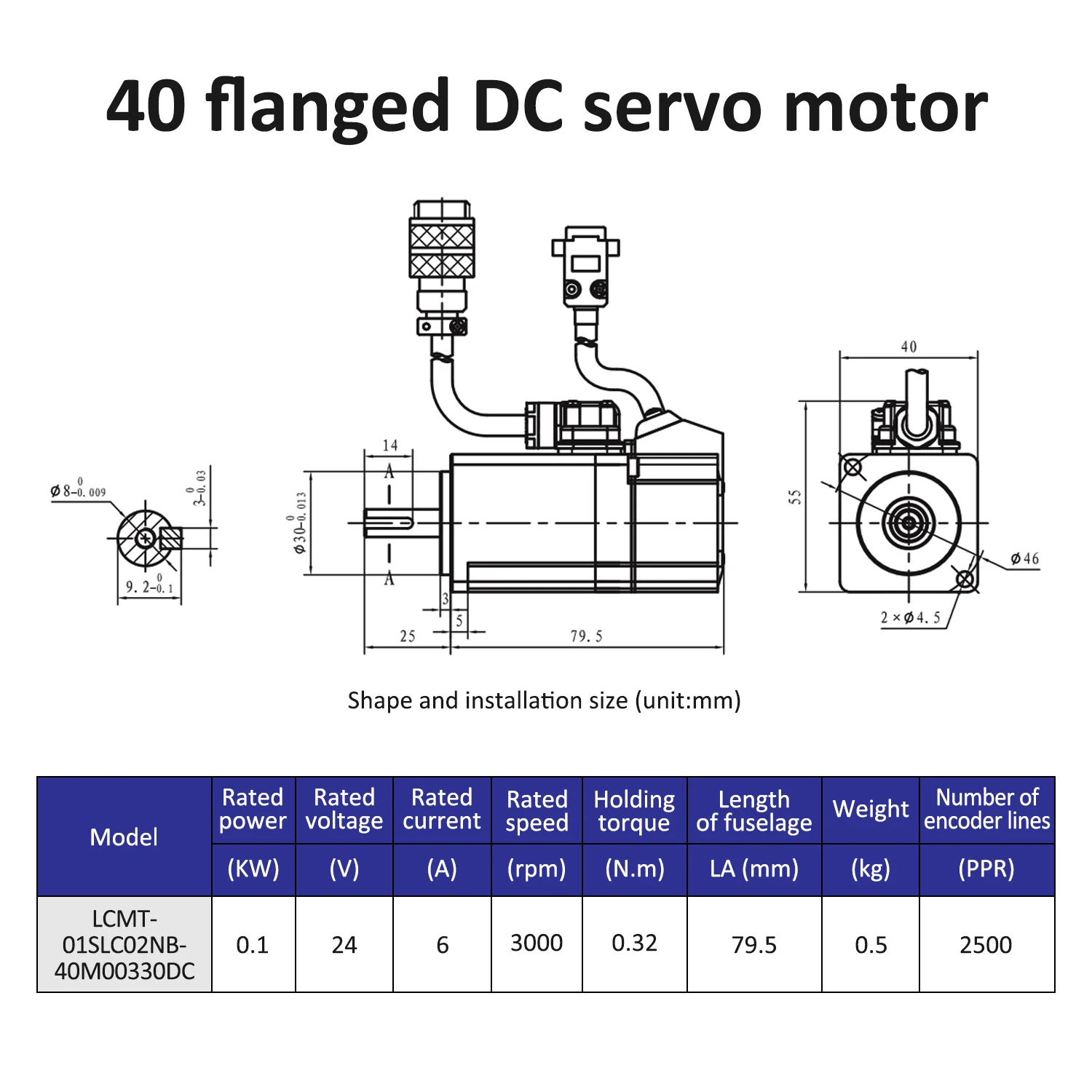 Lichuan-DSR Baixa Tensão Servo Motor Driver Kit Controlador, DC Servo Motor Drivers, 100W, 24V, 6A, 3000RPM, 0,32N. m