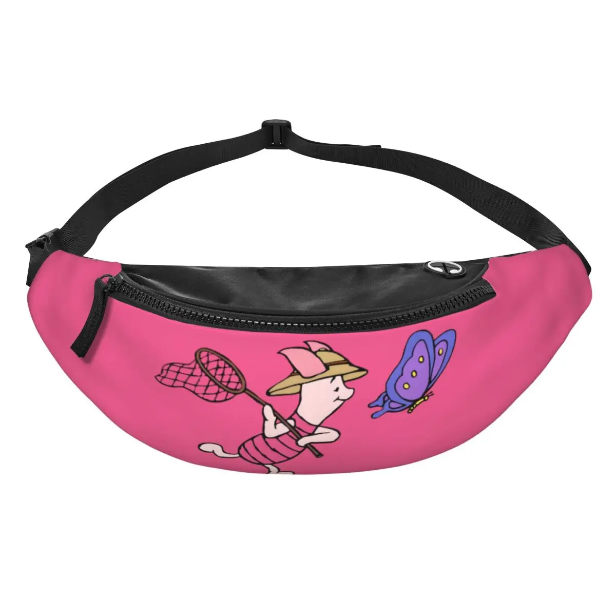 

Custom Casual P-Piglets Anime Big Movie Fanny Pack for Traveling Men Women Crossbody Waist Bag Phone Money Pouch