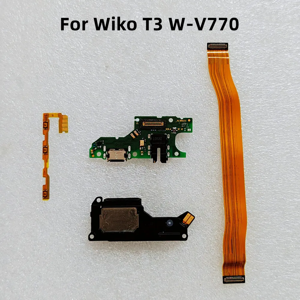 

Pop для Wiko T3 W-V770 USB зарядная плата динамик кабель для трубки кабель питания основный гибкий кабель детали
