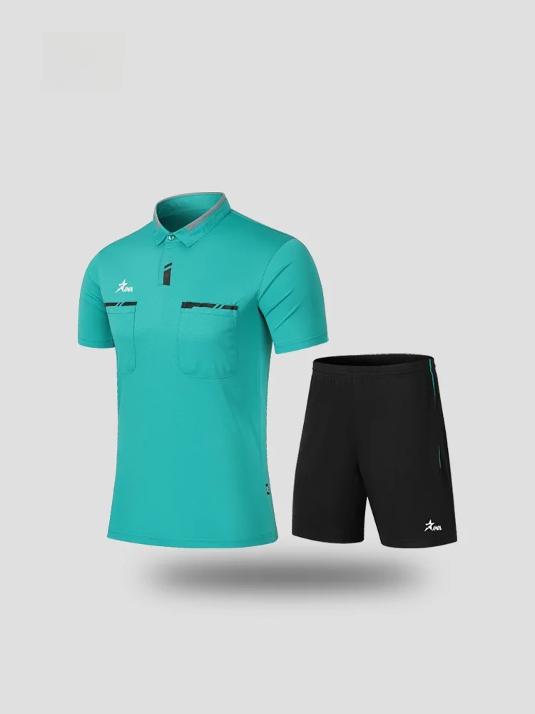 inland-football-referee-uniform-set-short-sleeve-shorts-in6900-professional-super-league-match-breathable-sweat-absorbent