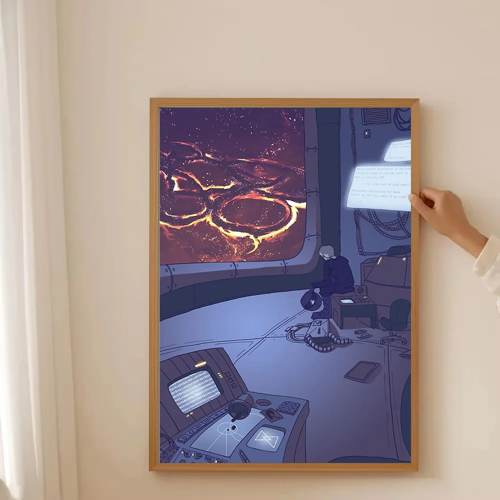 Vaporwave جدار الفن Cyberpunk Citycape المناظر الطبيعية المستقبلية قماش طباعة التكنولوجيا الجمالية غرفة ديكور الخيال العلمي الفني