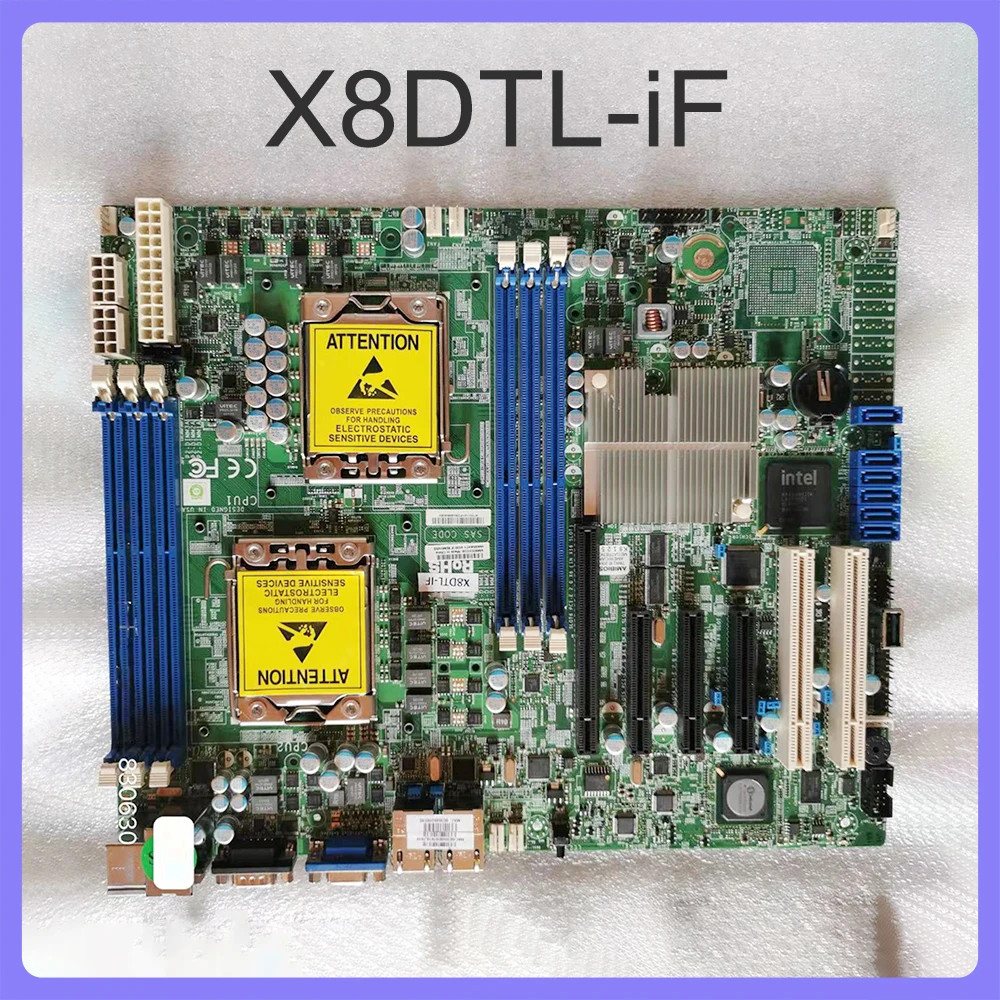 DDR3 SATA2 PCI-E 2.0  Xeon processor 5600/5500 Series For Supermicro Motherboard X8DTL-iF