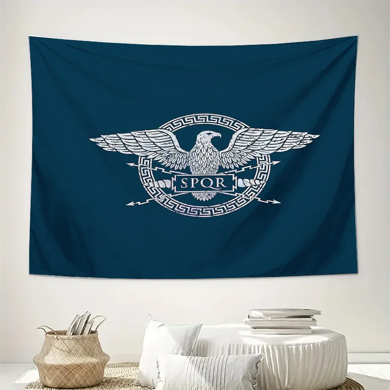 Ancient Roman Empire Tapestry Wall Hanging Historical Mythology Decor Eagle Shield Banner Medieval Fantasy Art Home Room Dorm Wa
