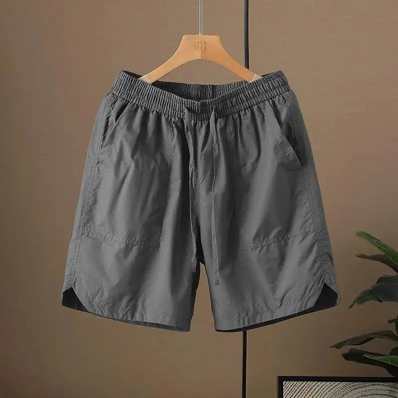 2026 Summer Men's Shorts Quick Dry Ultra-Light Breathable Mesh Design Casual Sports Pants Elastic Waist Comfortable