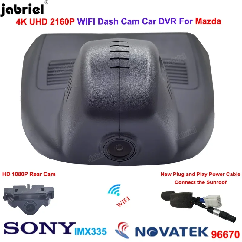 2K 4K Dash Cam Car Dvr Camera for Mazda 3 Axela 2017 2018 2019 2020 2021 2022 UHD 2160P Wifi Dashcam Driving Recorder No Wiring