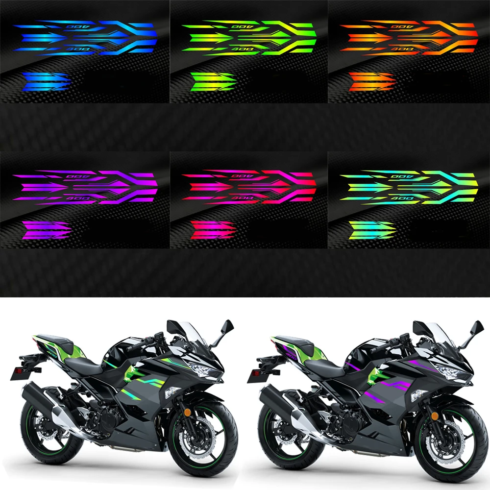 For KAWASAKI NINJA400 ninja 400 ZX-4R 2018 2019 2020 2023 Ninja Motorcycle Accessories Fairing Sticker Whole Car Sticker Kit