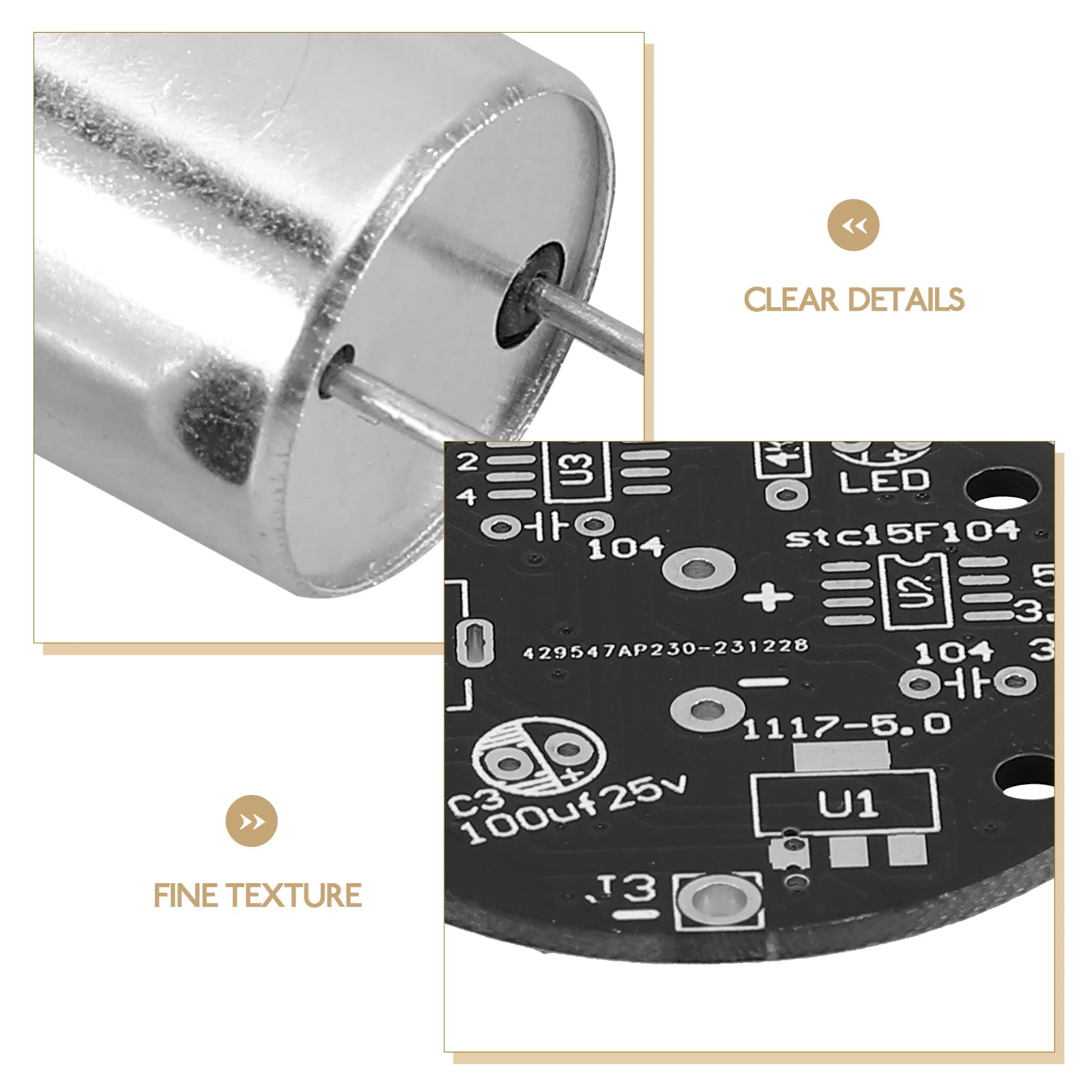 1Set Soldering Practice Kit for Beginners Students DIY High Precision Standing Soldering Project Electronic Assembly Learning