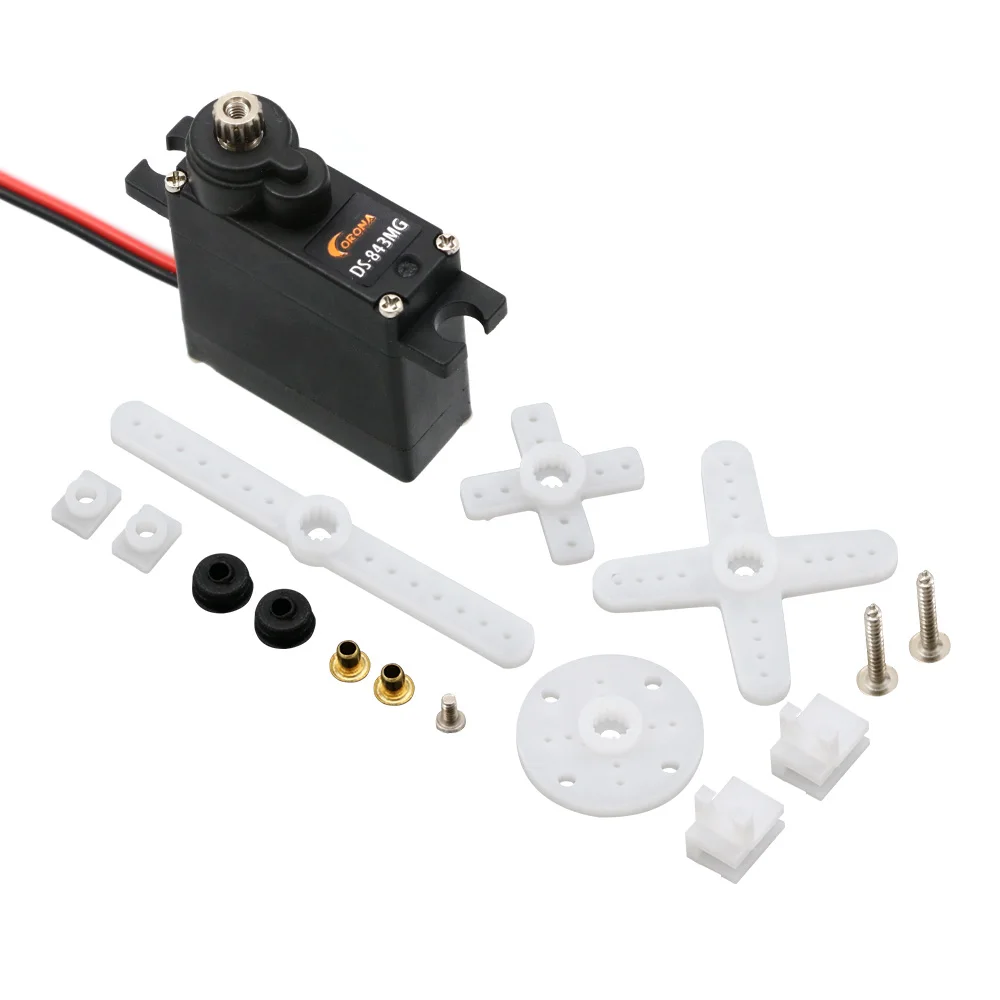 Corona DS843MG DS-843MG 4.8-6.0V High Torque Digital Metal Gears Micro Servo For RC Airplane Helicopter DIY Parts
