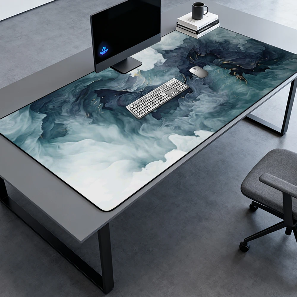 Liquid Swirl Mouse Pad Mousepad 180x60 Gaming Full Desk Mat Mousemat Nonslip Premium Large Oceanic Abstract Gamer Mat Laptop