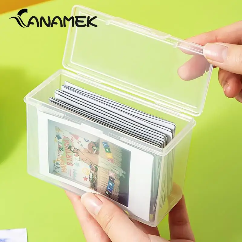 1PCS Transparent Idol Kpop Albumes Photo Storage Photocards Small Card Collection Organizer Box Case Container