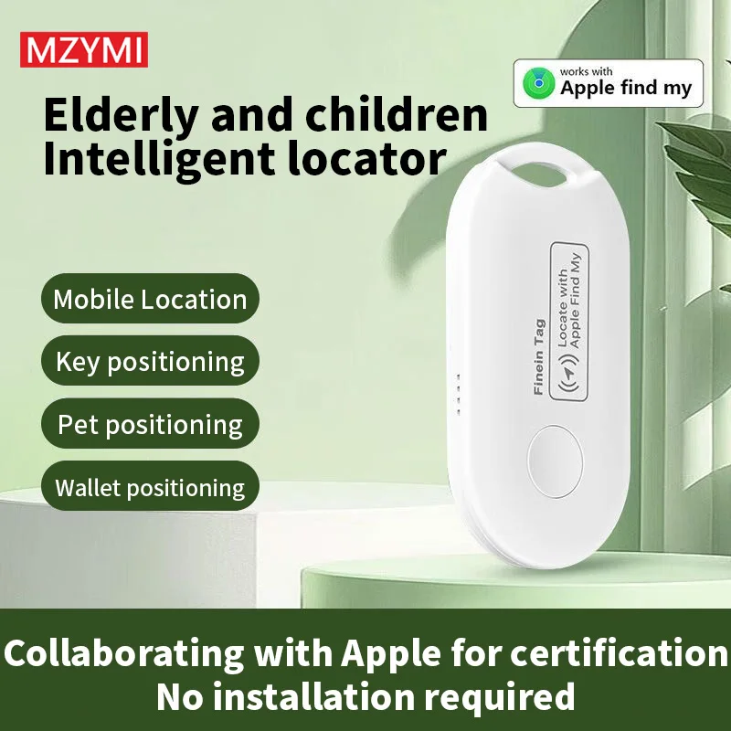 MZYMI F1 Mini Bluetooth Tracker Smart Tag GPS Locator Tracking Device Works With APP Find My Item Finder For Keys Wallet Pets