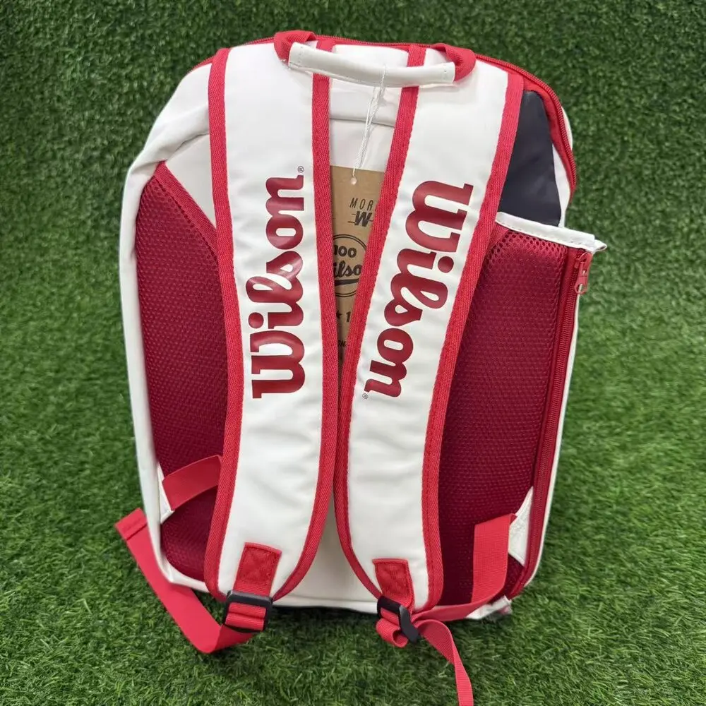 Wilson 100th Anniversary Tennis Backpack High-Capacity Holds 2Tennis Rackets Men Women Sports Backpack