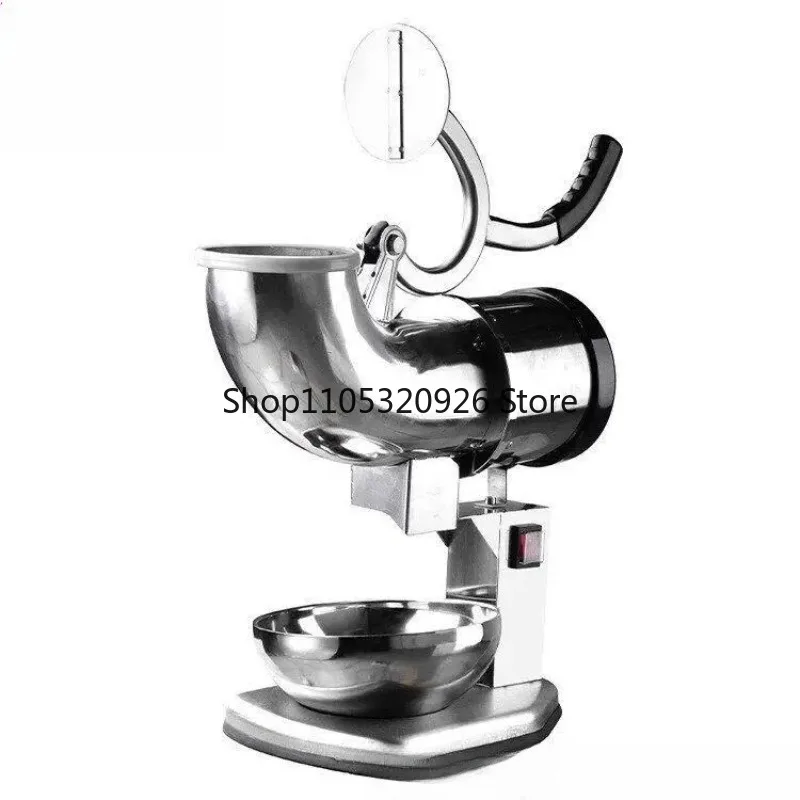 Commercial Ice Crusher Snow Shaved Ice Machine, Small Single Double Blade Smoothie Making Machine for Beverage Shop