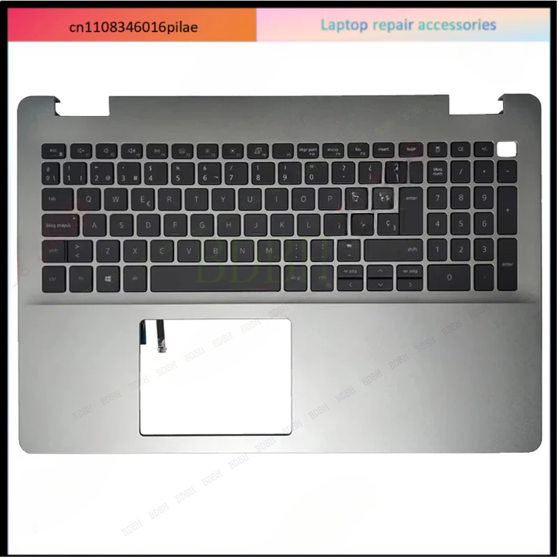 New ForInspiron 5000 5593 Latin/Spanish/US/UK/Russian keyboard Laptop Palmrest Upper Cover Case 7G0RN