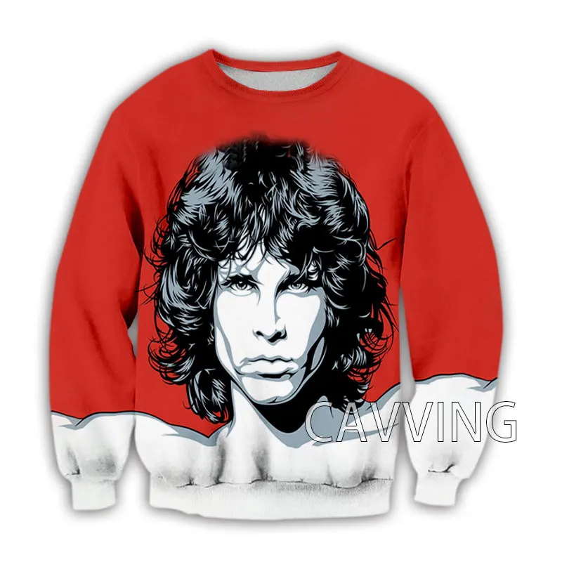 CAVVING 3D Printed   Jim Morrison  Crewneck Sweatshirts Harajuku Styles Tops Long Sleeve Sweatshirts for Men/women  C01