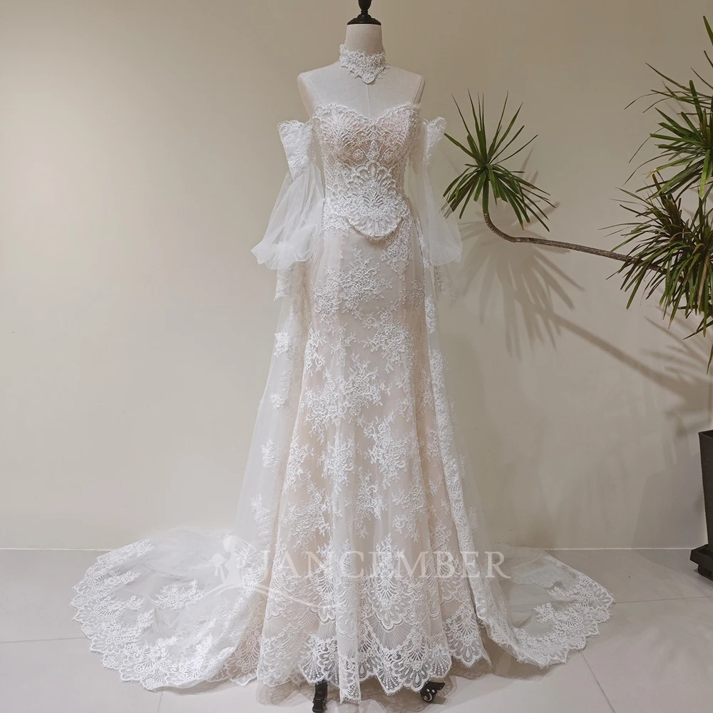 Novelty Stylish Wedding Dresses For Women 2026 Bride Organza Customized Mermaid Sleeveless Floor-Length Vestido Novia