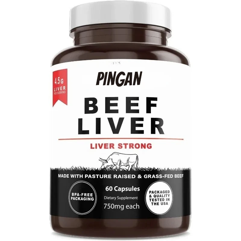 

Grass Fed Beef Liver Capsules, Supporting Energy Production, Cleansing, Digestion, Immunity, and Overall Health with 60 Capsules