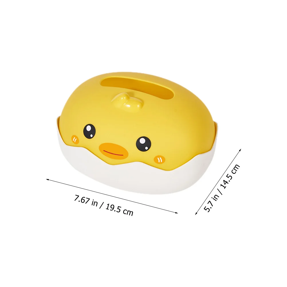 

Creative Tissue Box Plastic Duck Shape Napkin Dispenser Bedroom Table Decorative Tissue Holder Multipurpose