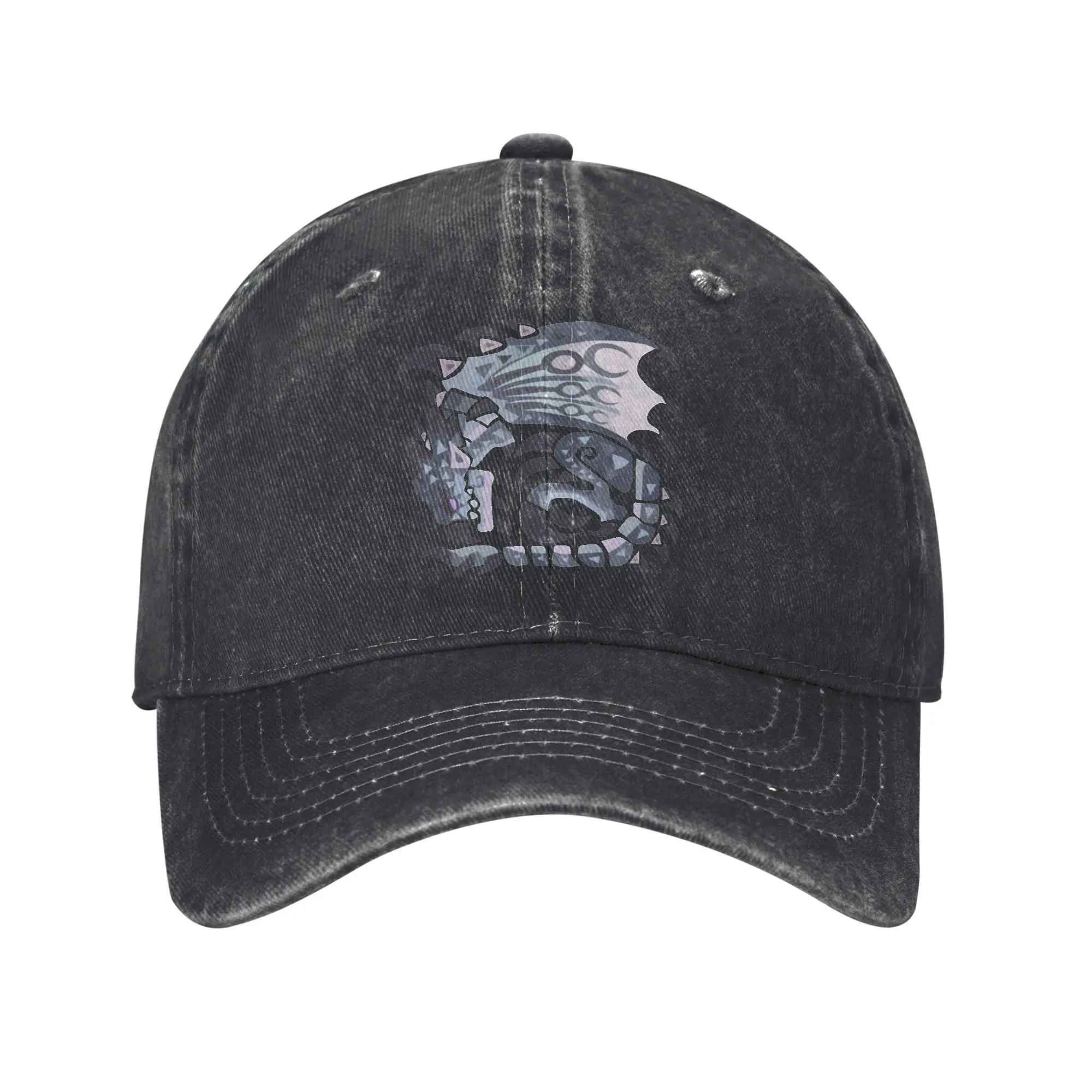 Silver Rathalos Monster Hunter Baseball Caps Vintage Denim Washed  Snapback Hat for Men Women Outdoor Activities Soft Caps Hat