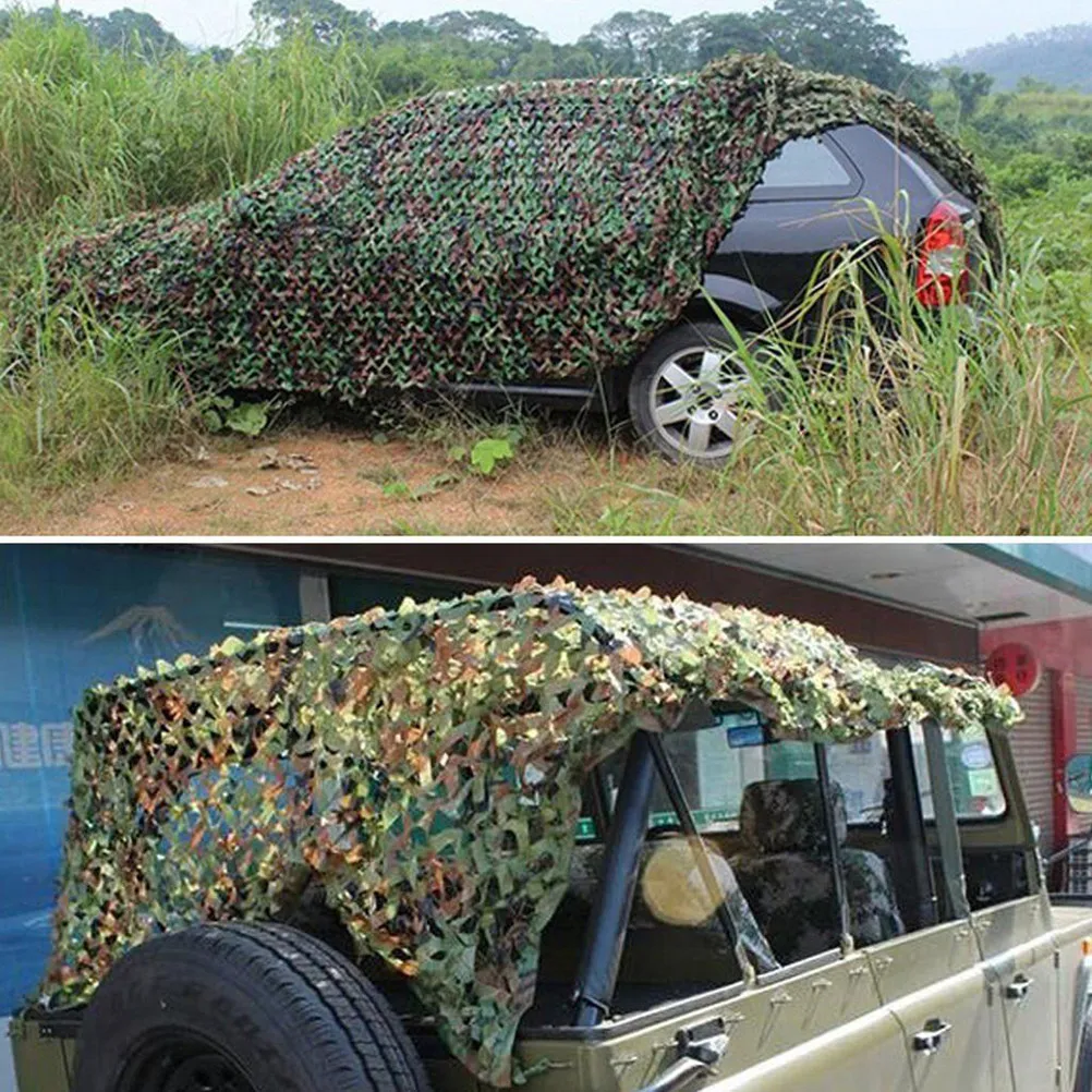 

1.5m Camouflage Netting 3D Leaf Military Hunting Shade Hide Shooting Camo Net Camouflage Netting