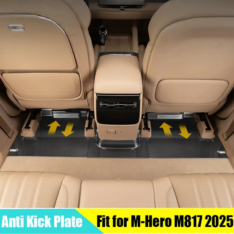 Car Rear Air Vent Anti Kick Protection Plate Fit for Dongfeng MHERO M-Hero M817 Modified Auto Seat Lower Track Decorative Panel