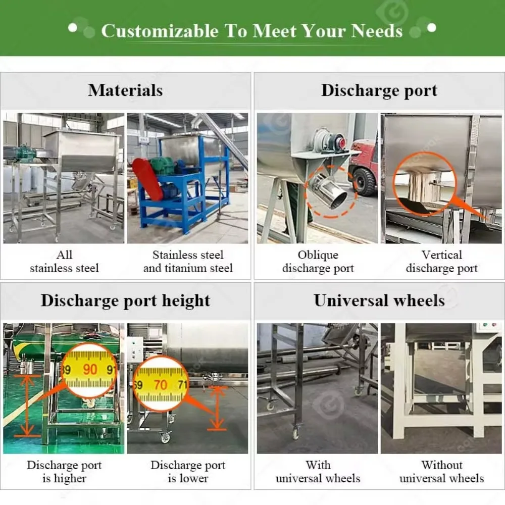 Industrial Coffee Cocoa Liquid 1000kg Incense Condiments Chilli Powder Sugar Mixer Mix Machine for Flour view 5