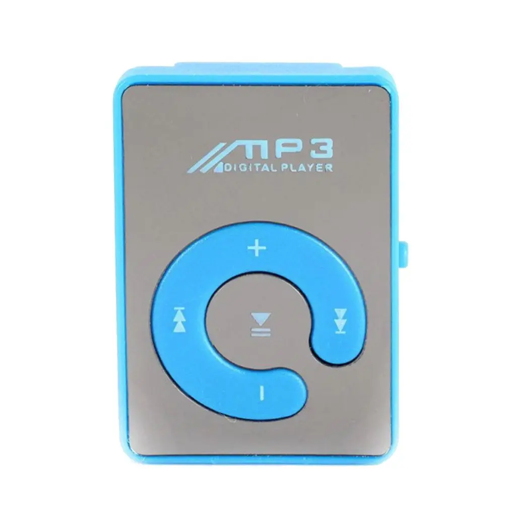 Lecteur de musique MP3 USB à clip miroir, baladeur de musique de course pour étudiants, carte TF ultra fine, fonction haut-parleur